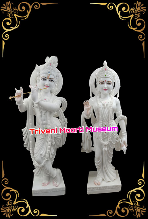 Radha Krishna Marble Murti