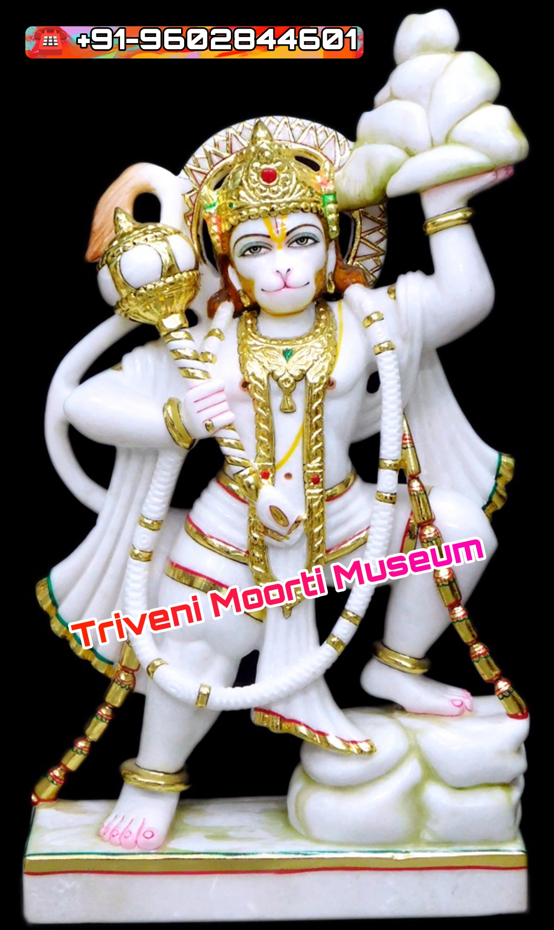 Marble Statue Of Pawan Putra Hanuman Ji