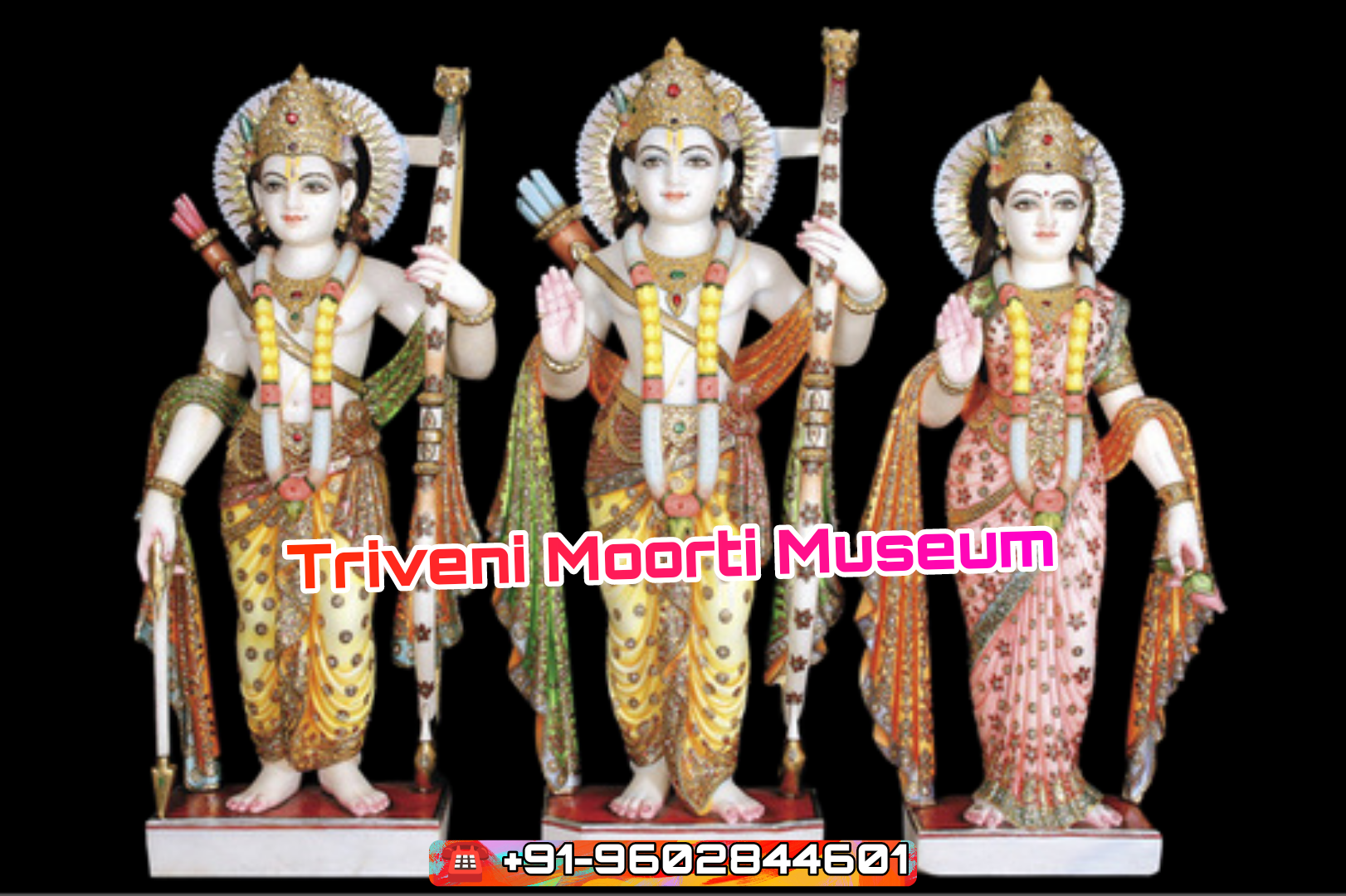 Ram Sita Laxman Marble Moorties For Temple
